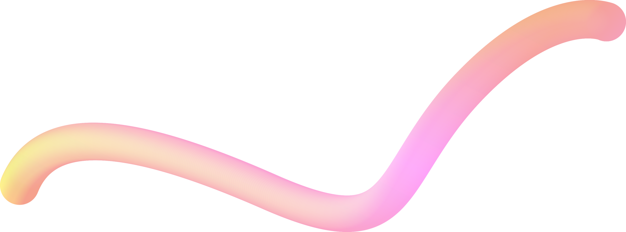 Pink 3d line organic shape